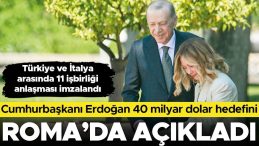 Cumhurbaşkanı Erdoğan İtalya’da… Roma’da 11 Anlaşma