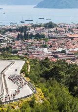 Cumhurbaşkanlığı Bisiklet Turunun Fethiye Marmaris etabını Lew Gonov kazandı