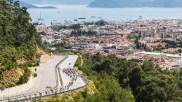 Cumhurbaşkanlığı Bisiklet Turunun Fethiye Marmaris etabını Lew Gonov kazandı