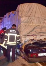 Kayseri’de TIR’ın Altına Giren Otomobilin Sürücüsü Feci Şekilde Hayatını Kaybetti