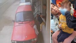 Polisler Yangından İki Çocuğu Kurtardı