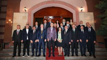 TBMM Başkanı Kurtulmuş, Türkiye’nin Bişkek Büyükelçiliğini ziyaret etti