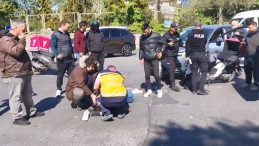 Yasak noktadan döndü: Kurye ağır yaralandı!