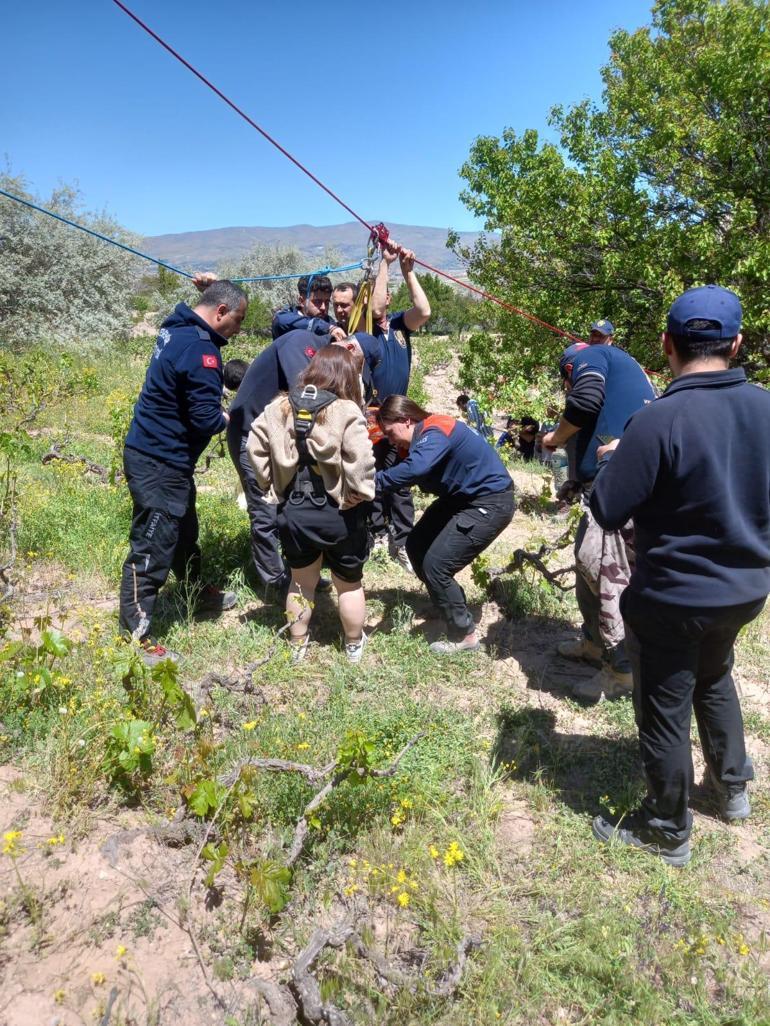 Sıcak hava balonu indi