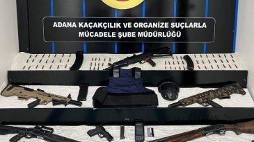 Adana’da 5 Adrese Eş Zamanlı Operasyon: Cephanelik Ortaya Çıktı