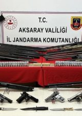 Aksaray’da 35 Adrese Silahlı Maganda Operasyonu: Evlerden Cephanelik Çıktı