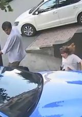 Aracı Eski Eşinin Üzerine Sürdü: Dehşet Anları Kamerada!