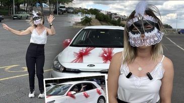 Aracını süsledi, göbek atarak kutlama yaptı | ‘Toplumsal baskıdan korktuğum için yüzümü kapatıyorum’