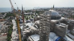 Ayasofya’da Kapsamlı Restorasyon Çalışmaları Devam Ediyor