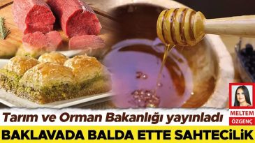 Baklavada Balda ve Ettin İçerisinde Sahtecilik İddiaları