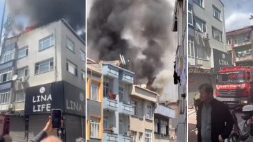 Bayrampaşa’da 5 Katlı Bina Yangınla Sarsıldı