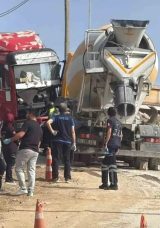 Bodrum’da Feci Kaza! Beton Mikseri ile Kamyon Arasında Sıkışan Sürücü Hayatını Kaybetti