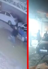 Çevirmeden kaçan araç kaza yaptı!