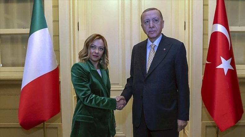 Cumhurbaşkanı Erdoğan, İtalya Başbakanı Meloni ile Görüştü