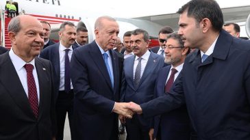 Cumhurbaşkanı Erdoğan KKTC’ye geldi