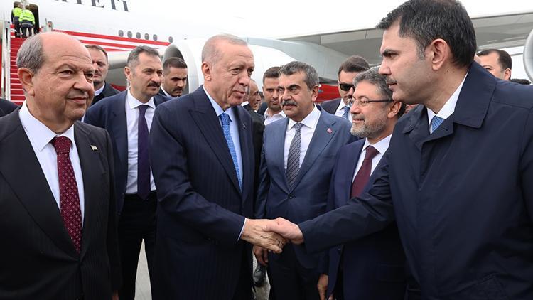 Cumhurbaşkanı Erdoğan KKTC’ye geldi