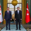 Cumhurbaşkanı Yardımcısı Cevdet Yılmaz, KKTC Başbakanı Üstel ile Görüştü