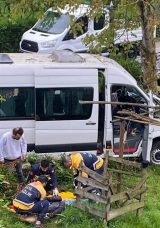 Düzce’de İşçi Servisi Araçla Ağaca Çarptı: 8 Yaralı!