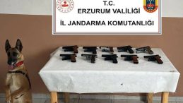 Erzurum’da 10 Ruhsatsız Tabanca Ele Geçirildi