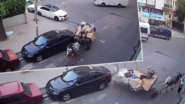 Esenyurt’ta At Arabası Otomobile Çarptı, Kaçtı