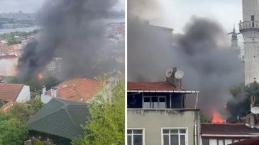 Fatih’te 3 Gecekondu Yangını: İtfaiye Ekipleri Olay Yerinde