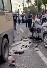 Freni Boşalan Minibüs Dehşet Saçtı: 14 Yaralı