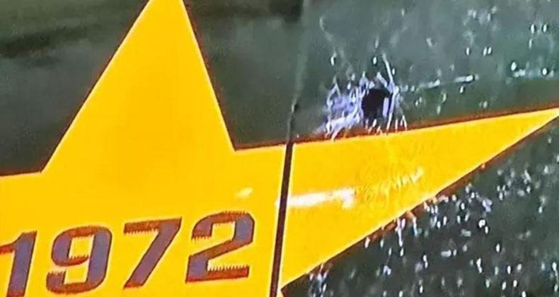 Galatasaray Takım Otobüsüne Göztepe Deplasmanında Taşlı Saldırı