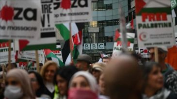 Gazze Protestoları BBC’ye Yönelik: “Soykırımın Ortakları”