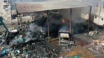 Geri Dönüşüm Tesisinde Yangın Meydana Geldi, Maddi Hasar 10 Milyon TL’yi Aştı