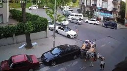 İstanbul Esenyurt’ta İlginç Kaza: At Arabası ve Otomobil Çarpıştı!