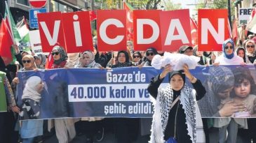 İstanbullular, Filistinlilerin sesi olmak için yürüdü