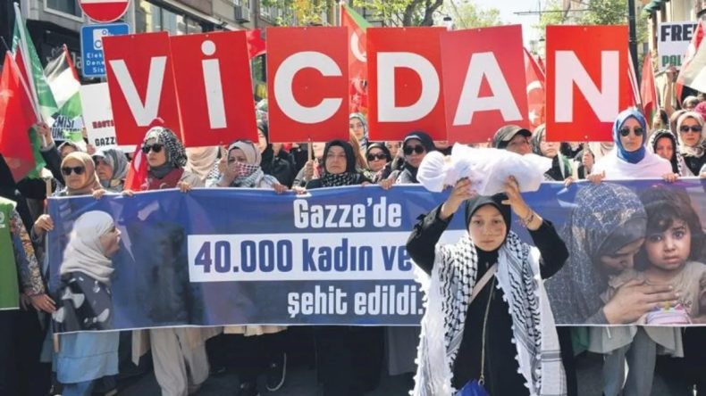 İstanbullular, Filistinlilerin sesi olmak için yürüdü