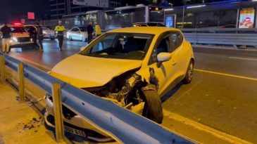 Kaza Yapıp Kaçmaya Çalışan Alkollü Sürücü, Diğer Sürücüler Tarafından Darp Edildi