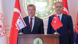 KKTC Başbakanı Üstel, İçişleri Bakanı Yerlikaya’yı kabul etti