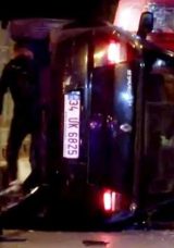 Kontrolü Kaybeden Sürücü Kaldırıma Çarptı, Devrilen Araçta Bir Kişi Hayatını Kaybetti