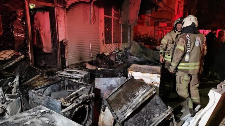 Küçükçekmece’de Korkutucu Depo Yangını: 3 Katlı Bina Kül Oldu