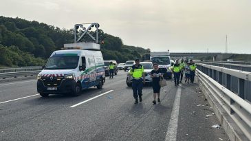 Kuzey Marmara Otoyolu’nda zincirleme trafik kazasında 5 kişi yaralandı