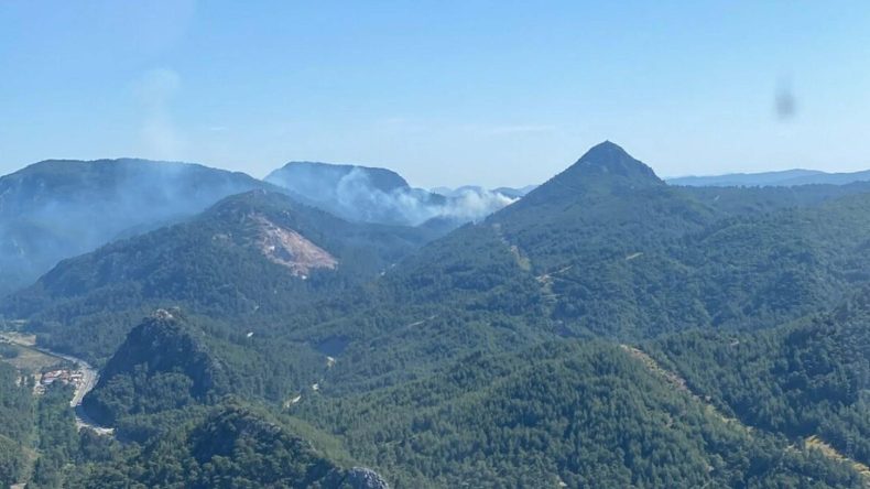 Muğla Marmaris’te Orman Yangını