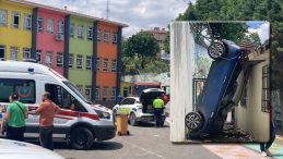 Okul Bahçesine Uçan Araç!