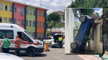 Okul Bahçesine Uçan Araç!