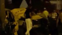 Reflüye Çarpan Otomobilde İki Kişi Hayatını Kaybetti