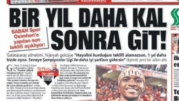 SABAH Spor’un Manşeti Büyük İlgi Gördü!