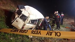 Samsun’da Minibüs Şarampole Devrildi; 1 Ölü, 4 Yaralı