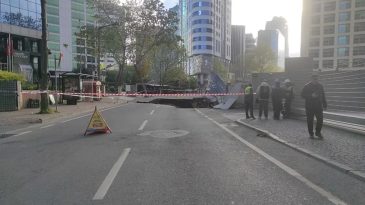 Sarıyer’de Yolda Çökme Olayı: Yol Trafiğe Kapatıldı