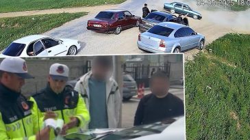 Şehir Magandaları Yolu Kapatıp Drift Yaptı!