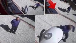 Şok Üstüne Şok! Sokakta Yürüyen Üzerine Düşen Çanak Antenle Sarsıldı