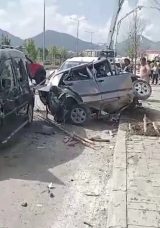 SON DAKİKA… Erzurum’da beton mikseri faciası! Freni boşaldı, 8 aracı biçti!