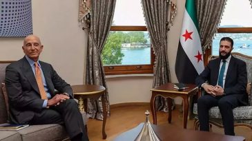 Suriye Cumhurbaşkanı Şara, ABD Büyükelçisi Barrack ile Görüştü