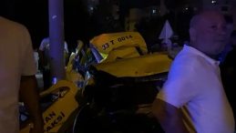 Taksi Ağaçlara ve Elektrik Direğine Çarptı: İki Kişi Hayatını Kaybetti