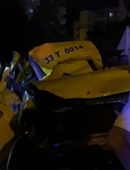 Taksi Ağaçlara ve Elektrik Direğine Çarptı: İki Kişi Hayatını Kaybetti